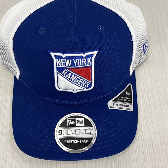 New York Rangers New Era 9Seventy 2 Tone Adjustable Snapback Trucker Hat NEW - Picture 2 of 6